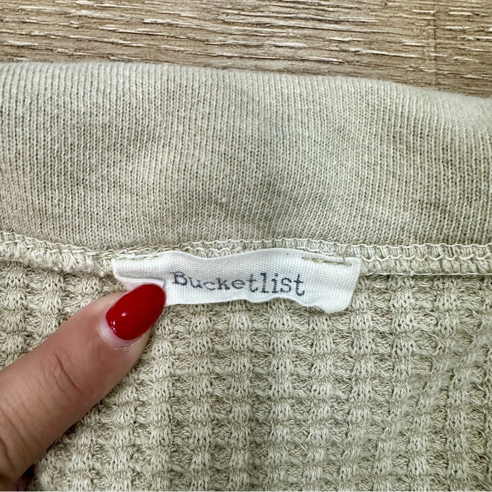 BUCKETLIST Sage Gray Cardigan - Picture 3 of 3
